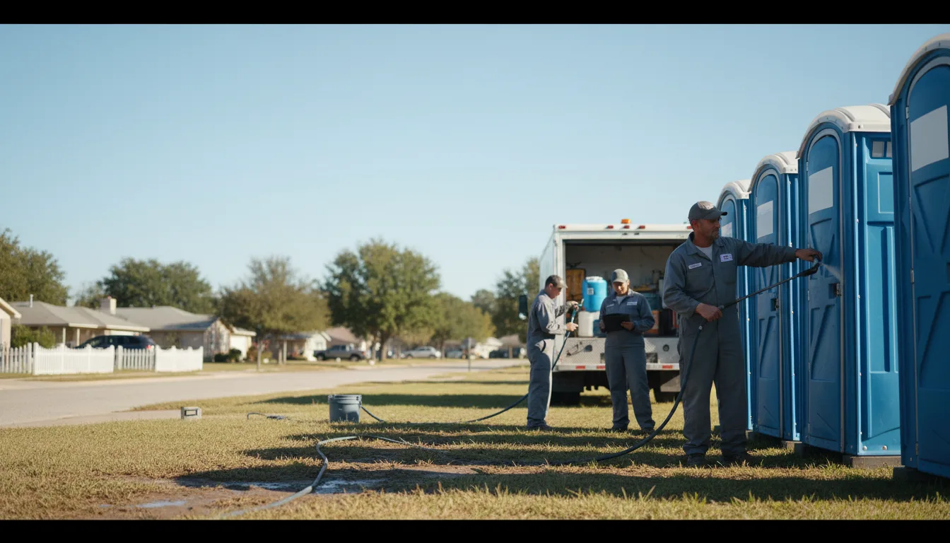 Long-Term Portable Toilet Rental in Sublime, TX near me
